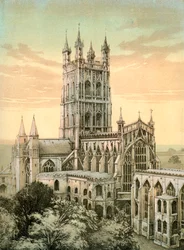 Gloucester Kathedrale, Gloucestershire, ca. 1870