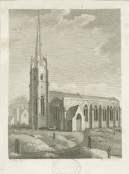 Clifton Campville Kirche (Stich)