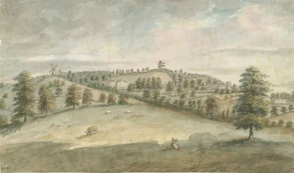 Dilhorne Hall (Aquarell)