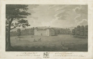 Sandwell Park - Halle: Gravur, undatiert [1762-1798]