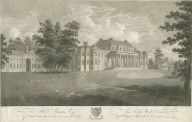 Shugborough Hall: Radierung, undatiert [ca. 1800]
