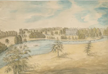 Trentham Hall: Aquarell, nd [ca. 1794]