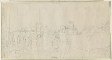 Tutbury Kirche und Schloss - Nordostansicht