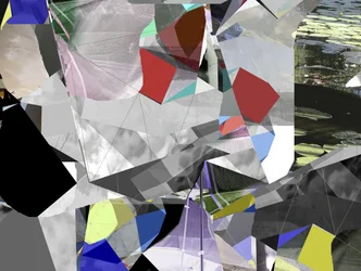 Abstrakte Geometrische Landschaft