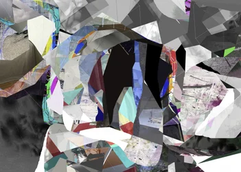 Fragmentiertes Geometrisches Abstrakt
