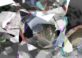 Geometrische abstrakte Collage