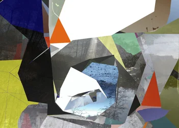 Geometrische Naturcollage