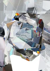 Geschichtetes geometrisches Abstrakt