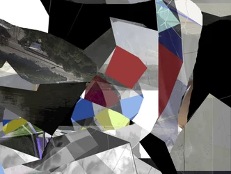 Moderne abstrakte Collage