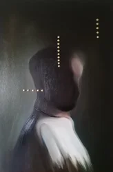 Dunkle abstrakte Figur