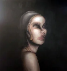 Surrealistisches Frauenporträt