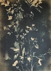Botanische Blätter im Vintage-Stil