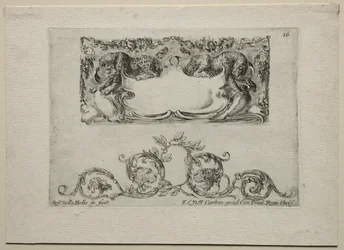 Sammlung verschiedener Capricen und neuer Entwürfe von Kartuschen und Ornamenten: Nr. 16