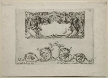 Sammlung verschiedener Kaprizen und neuer Entwürfe von Kartuschen und Ornamenten: Nr. 16