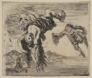 Daedalus und Ikarus, aus dem Spiel der Mythologie, 1644