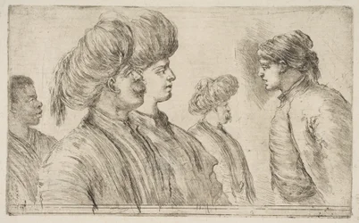 Vier Türken und ein Schwarzer, ca. 1662