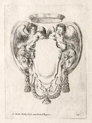 Neues Modell für eine Kartusche, 1647