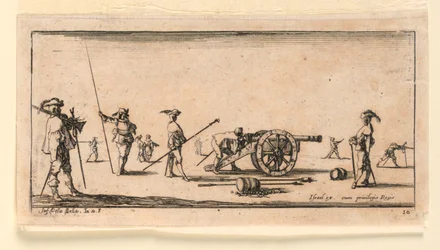 Platte 10, aus "Desseins de Queleques Conduites de Troupes, Canons, et Ataques de Villes"