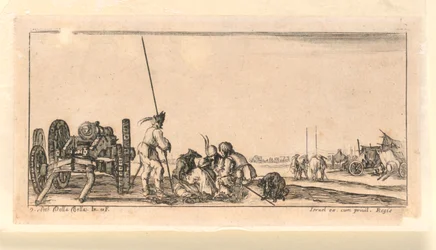 Platte 9, aus "Desseins de Queleques Conduites de Troupes, Canons, et Ataques de Villes"