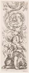 Teller, aus der Serie Ornamenti o grottesche (Ornamente oder Grotesken)