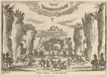 Szene Grotte des Vulkan