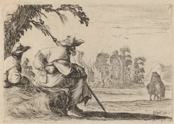 Sitzende Pilger, 1642