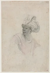 Studie eines Mauren, nach links gewandt, ca. 1657