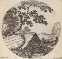 Titelblatt für Paysages et ruines de Rome, 1646
