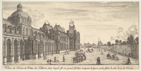 Ansicht der Kuppel des Palastes der Tuilerien, aus Verschiedene Ansichten bemerkenswerter Orte, 1649-51