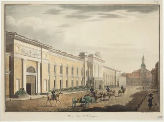 Ansicht des Neuen Arsenals auf der Liteyny Avenue