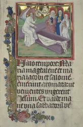 Ms. Czart. 3017 IV, fol.9r Die Heiligen Frauen am Grab Christi