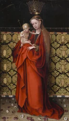Die Jungfrau von Engeln gekrönt, ca. 1450
