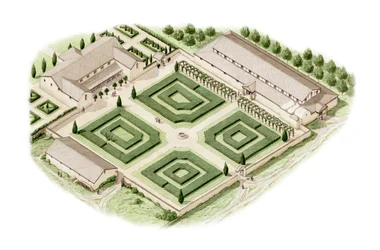 Brading Römische Villa, Isle of Wight, ca. 350-400 (Tinte und Aquarell)