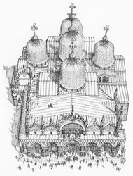 Markusdom, Venedig, aus der Luft