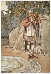 Dermot nahm das Horn und wollte es füllen