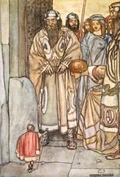 Sie zogen alle hinaus, Lords und Ladies, um den kleinen Mann zu sehen