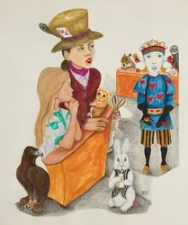 Gerichtsszene im Wunderland