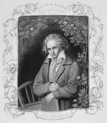Ludwig van Beethoven (1700-1827), graviert von Albert Henry Payne (1812-1902)