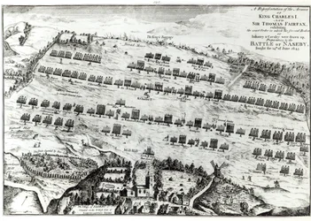 Vorbereitung auf die Schlacht von Naseby, gekämpft am 14. Juni 1645, veröffentlicht in 