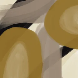 Abstrakte goldene Formen