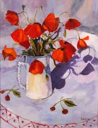 Sonnenbeschienene Mohnblumen, 2003