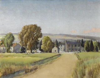 Straße zum Dorf, ca. 1900