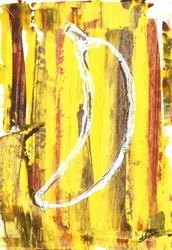 Abstrakte Gelbe Banane