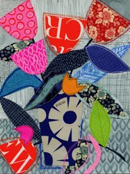 Eklektische Blumen-Collage