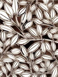 Sepia botanisches Muster