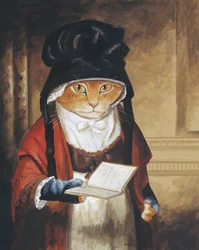 Illustration aus Cats Galore! A Compendium of Cultured Cats (veröffentlicht 2015)