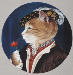 Illustration aus Cats Galore! A Compendium of Cultured Cats (veröffentlicht 2015)