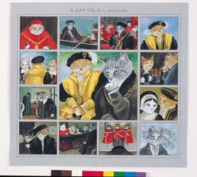 Illustration aus Cats Galore! A Compendium of Cultured Cats