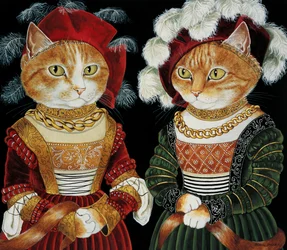 Illustration aus Katzen en Masse! Ein Kompendium kultivierter Katzen (veröff. 2015)