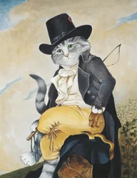 Illustration aus Cats Galore! A Compendium of Cultured Cats (veröffentlicht 2015)
